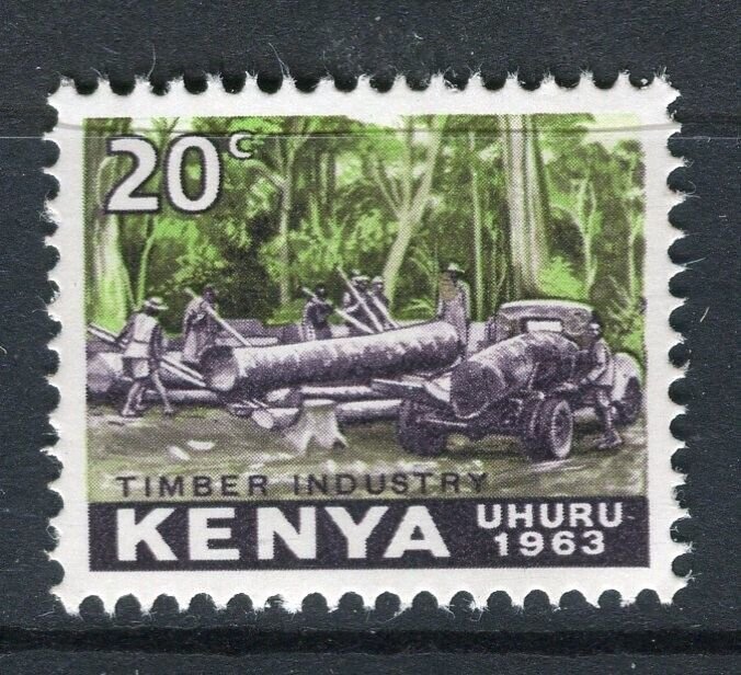 KENYA; 1963 early Pictorial Uhuru issue fine MINT MNH 20c. value