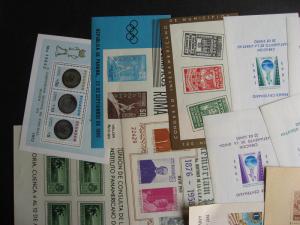 LATIN AMERICA 17 MNH/MH souvenir sheets, mixed condition, check them out!