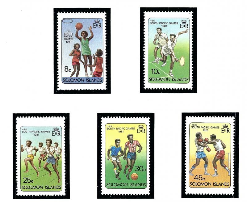 Solomon Is 444-48 MNH 1981 Mini South Pacific Games