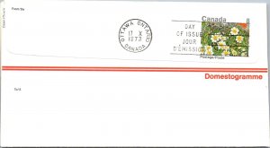 Canada 1973 FDC - Flower Of The Northwest Territories - Ottawa, Ont - F78857