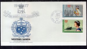 Samoa 448-449 Queen Elizabeth II Silver Jubilee U/A FDC