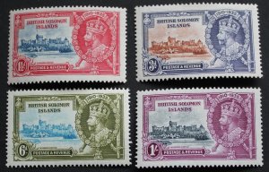 Solomon Islands 1935 GV Silver Jubilee set SG  53/56 mint