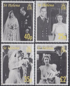 ST HELENA Sc # 917-20 CPL MNH 60th ANN of QUEEN ELIZABTH II and PRINCE PHILIP