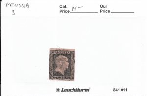 Germany: Prussia Sc # 3 used (57450)