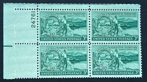 (SB10i) US: 3 cents stamp block