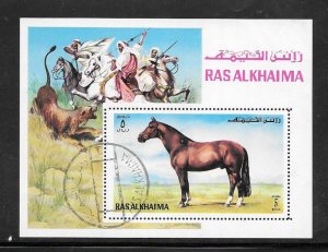 Ras Al-Khaima 1972 Mozart Souvenir Sheet (12411)