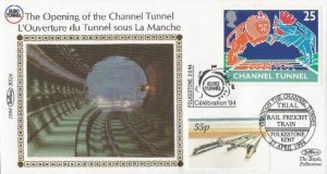 Great Britain Eurotunnel Opening to Rail Freight 4-27-94