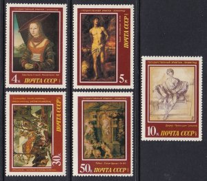 Russia  #5560-5564  MNH  1987  paintings by foreign artists . Hermitage museum