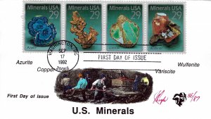 Plate#  Strip Pugh Designed/Painted U.S. Minerals FDC...14 of ONLY 26 created!!