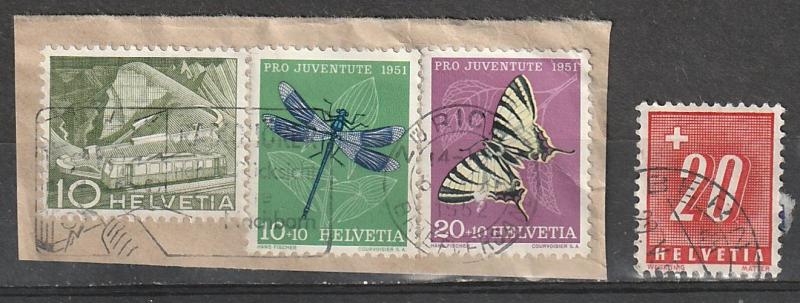 B208-09,J63 Switzerland Semi-Postal, Postage Due Used