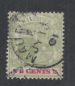 MAURITIUS SC# 103 AVF/U 1895