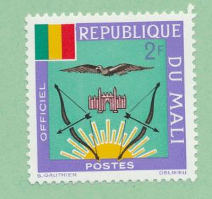   Mali 1964 Scott  o13  MH - 2fr, Coat of Arms