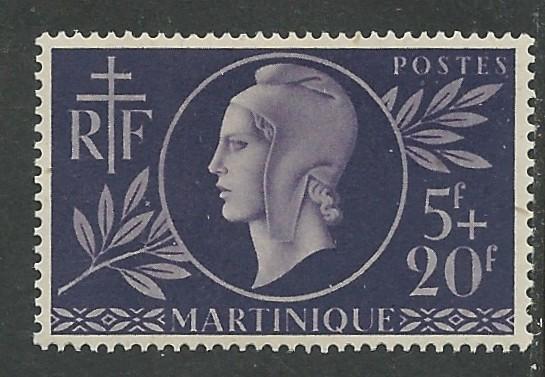 Martinique # B11   Red Cross 1944   (1) VF Unused