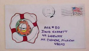 US CAT A TRIBUTE  TO GARFIELD HAND DRAWN 1991 ACE #80