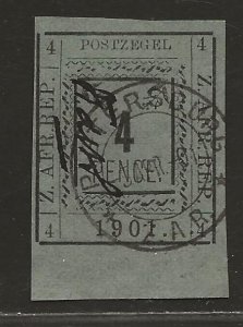 TRANSVAAL SC# 186(SG#12d) NO LINE UNDER UR'4'   F/CTO