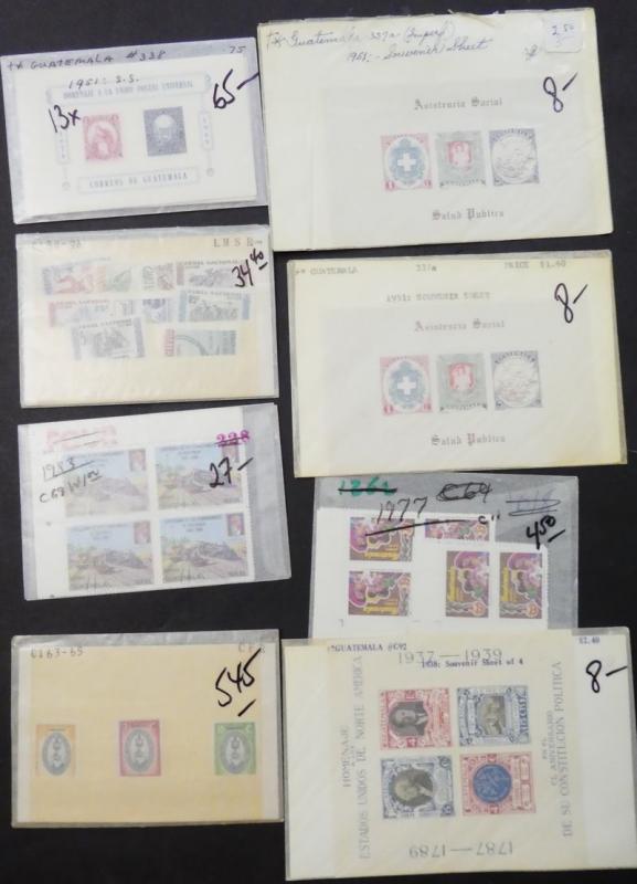 EDW1949SELL : GUATEMALA Clean collection of all VF MNH Cplt sets & S/s. Cat