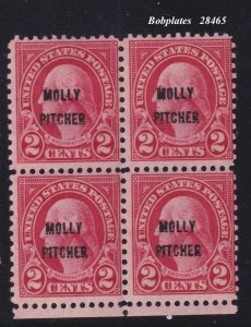 BOBPLATES #646 Molly Pitcher Block F-VF LH SCV=$5.2