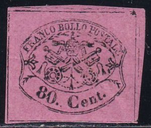 Italy Roman States 1867 Sc 18 SCV 180.00 Stamp MHR