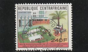 Central African Republic  Scott#  909C  Used