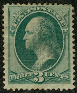 #136  Scott CV $525  #136 F/VF OG Hr, clear grill, rare mint stamp