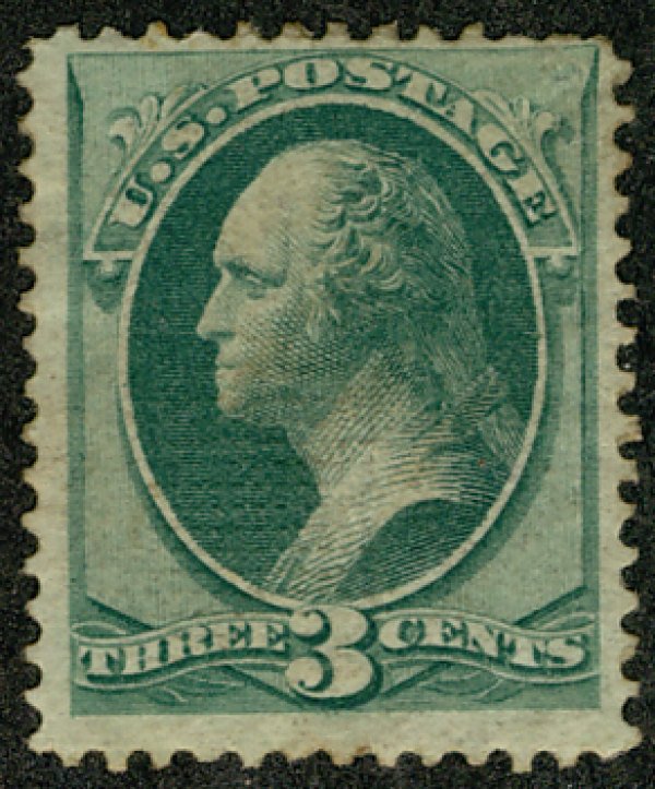 MALACK #136  SCV $525  F/VF OG Hr, clear grill, rare mint stamp