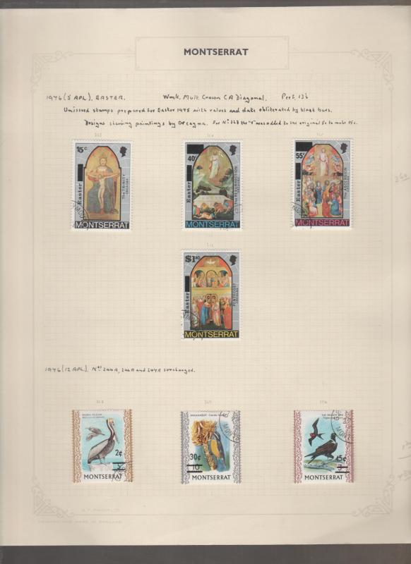 Montserrat Used Stamp Collection