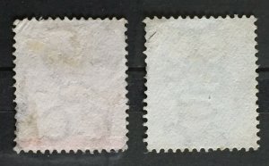 Malaya Straits Settlements 1882 QV 5c & 10c wmk CC Used SG#48&49 M3637 