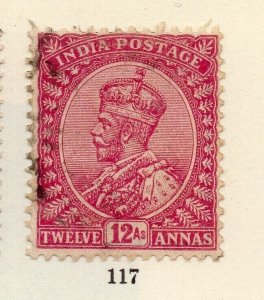India 1911 Early Issue Fine Used 12a. NW-256543