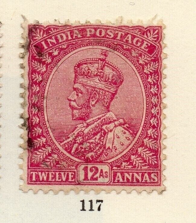 India 1911 Early Issue Fine Used 12a. NW-256543