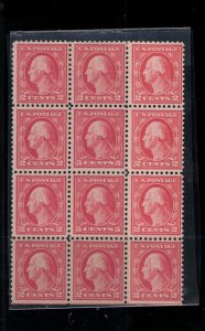 USA #505 Very Fine Mint Double Error Block Of Twelve