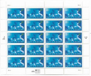 USA 3354 MNH SHEETS FIFTY YEARS