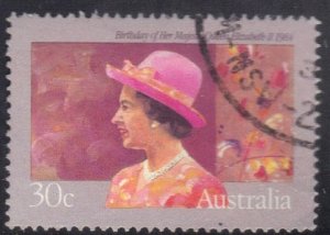 AUSTRALIA SC# 893  USED  30c 1984  QEII      SEE SCAN