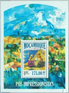 M1466 - MOZAMBIQUE, ERROR, 2013 MISSPERF SHEET: Paul Signac, Art