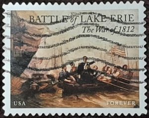 US Scott # 4805; used (46c) forever Battle of Lake Erie, 2013; XF center; off pp