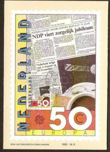 NETHERLAND 1983 EUROPA - CEPT, SPACE, TELECOMMUNICATION, FLAGS, NEWS PAPER SE...