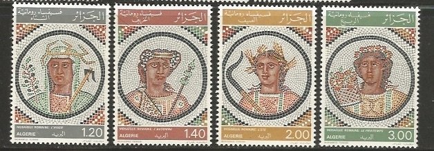 Algeria MNH sc# 591-4 Roman Mossics