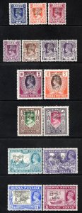 Burma Stamps # 70-84 MH VF Scott Value $50.00