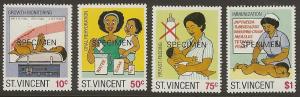 St. Vincent   Specimen set 997 - 1000