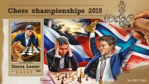 2015 SIERRA LEONE MNH. CHESS  |  Michel Code: 6676 / Bl.867  |  Scott Code: 3519