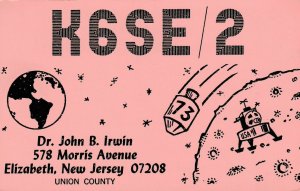 7157 Amateur Radio QSL Card NEW JERSEY USA-