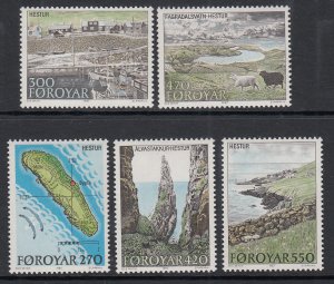 Faroe Islands 161-165 MNH VF