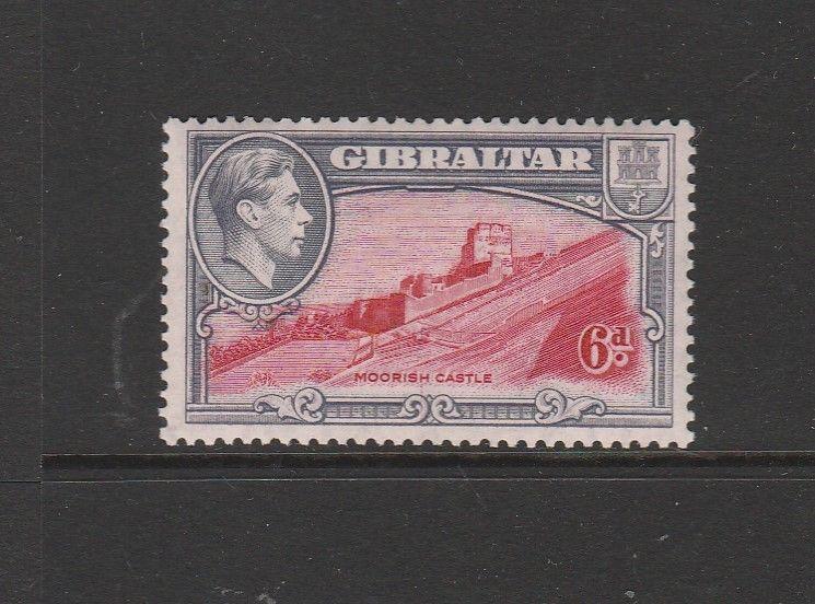 Gibraltar GV1 1938/51 6d P13.5 MM SG 126