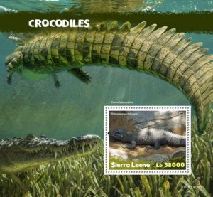 Sierra Leone - 2020 Dwarf Crocodiles - Stamp Souvenir Sheet - SRL200638b