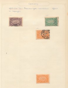 Germany Reich 1920s M&U on Pages (Apx 120 Items) ZK1223