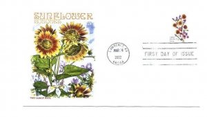 5682 Sunflower, two oune Forever, Panda Cachets FDC