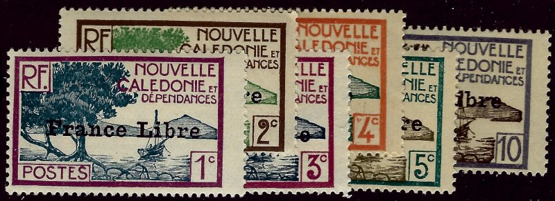 New Caledonia SC #217-222 Mint F-VF...French Colonies are Hot!