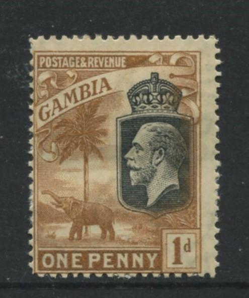 Gambia - Scott  103 - KGV Definitive - 1922 - MH - Single 1p- Stamp