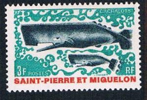 St Pierre & Miquelon 390 MLH Sperm Whale  (BP666)
