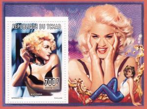 Chad 1996 Sc# 666  Madonna S/S Perforated MNH VF