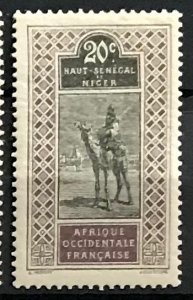 Upper Senegal & Niger #24 MH CV$2.10 Camel Rider